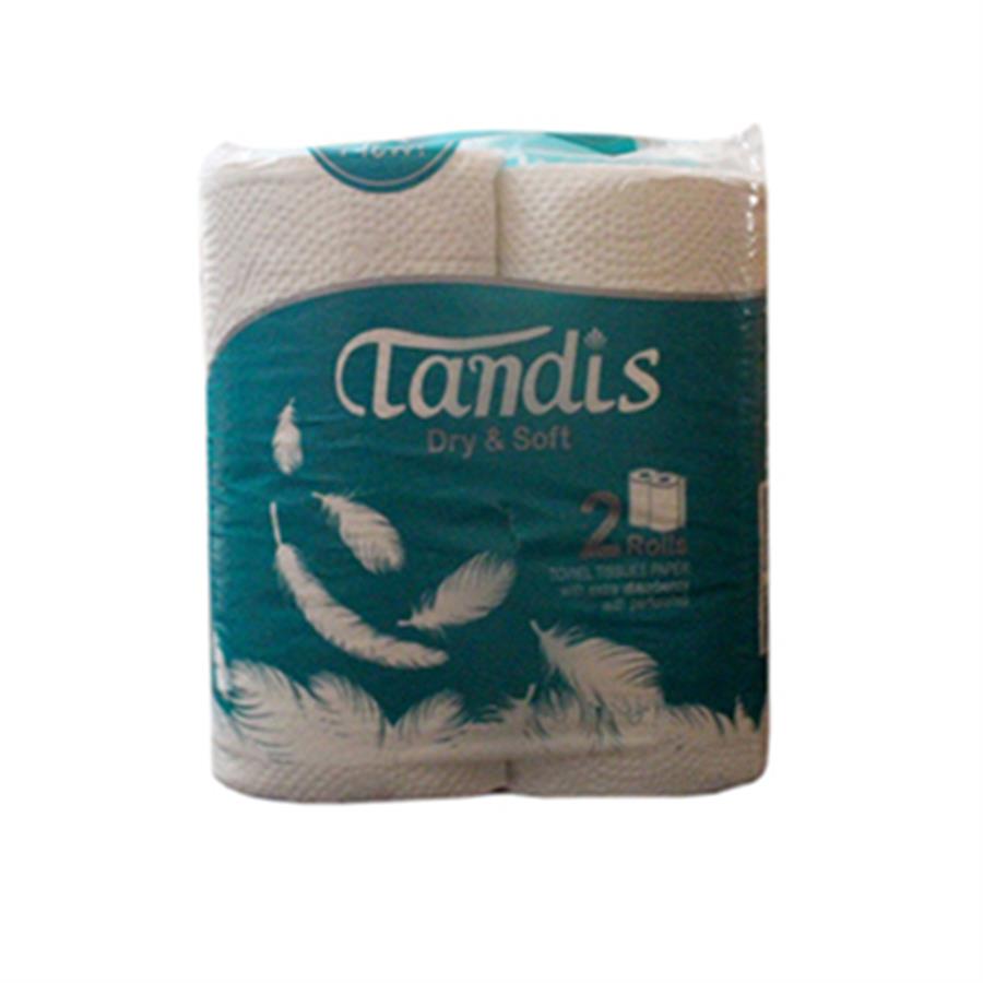 دستمال حوله ای رولی دو قلو تندیس