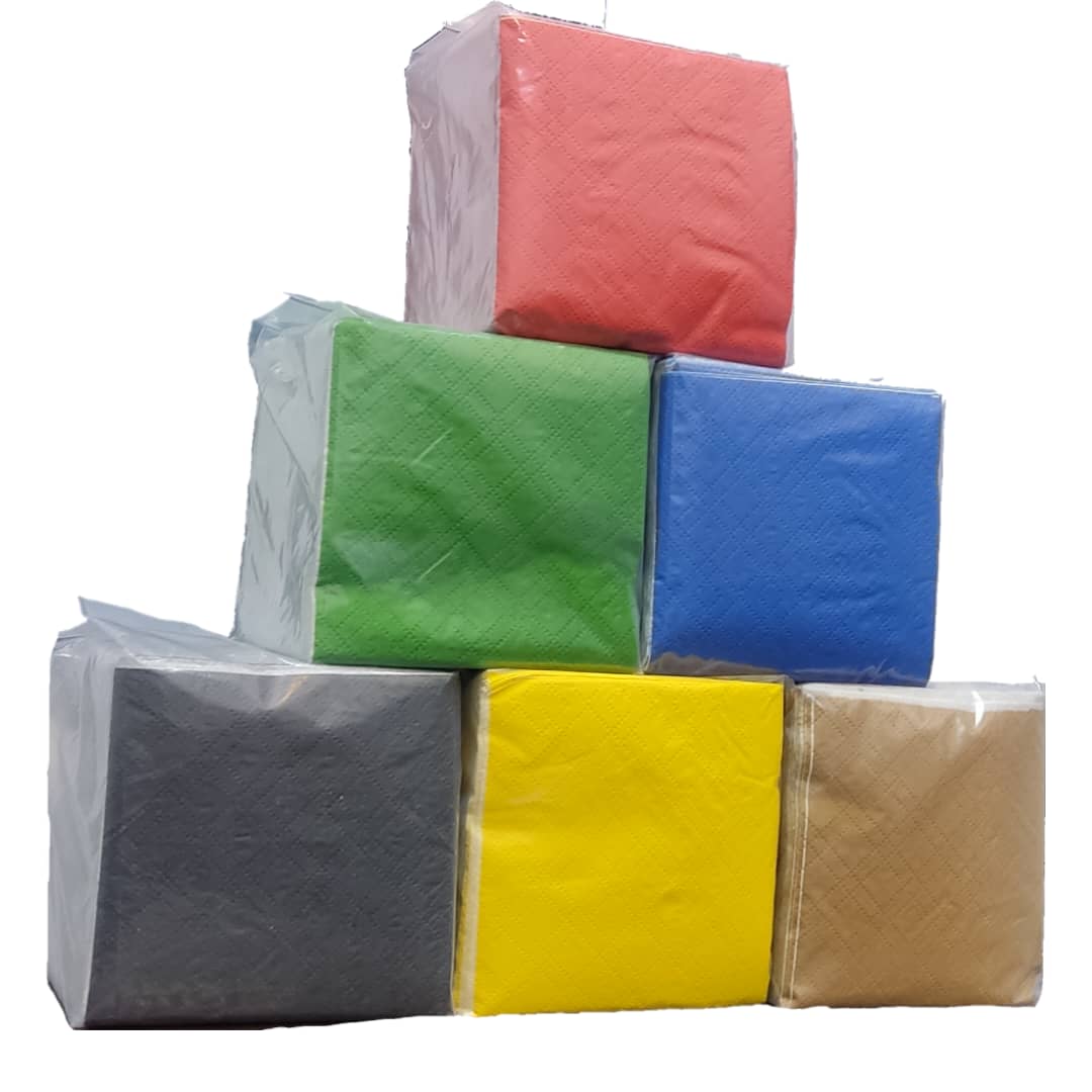 دستمال کاغذی سفره رنگی