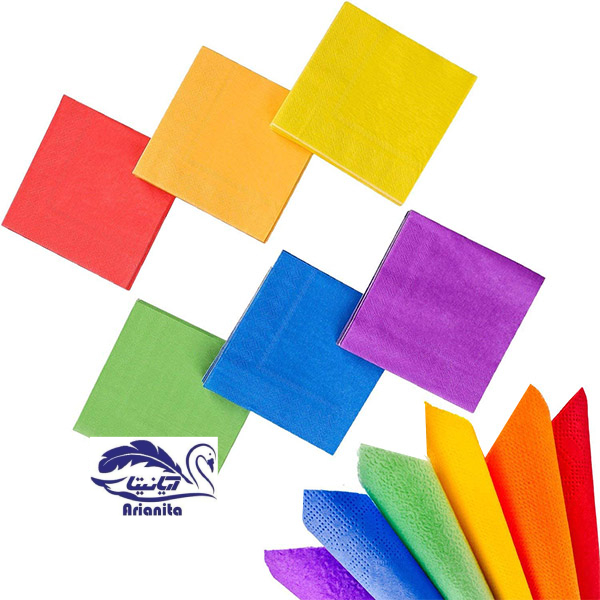 دستمال کاغذی( کوکتل رنگی)