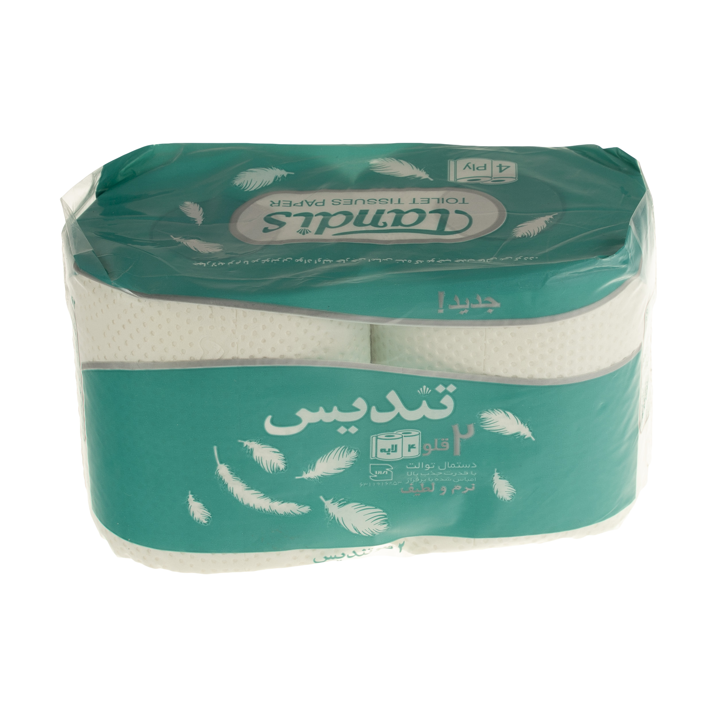 دستمال 2 قلو دلسی (توالت) تندیس